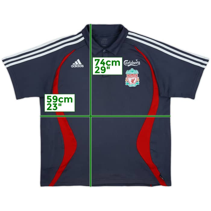 2006-07 Liverpool adidas Polo Shirt - 8/10 - (XL)