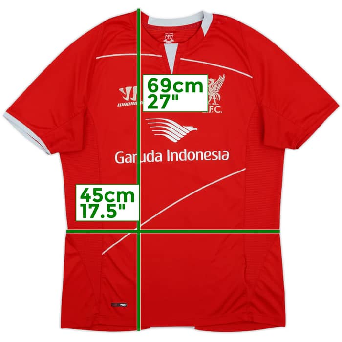2014-15 Liverpool Warrior Training Shirt - 6/10 - (M)