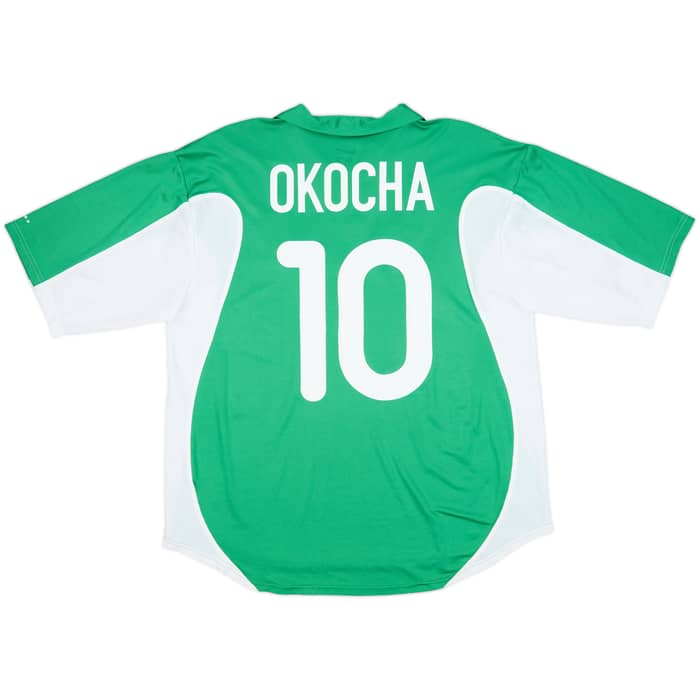 2000-01 Nigeria Home Shirt Okocha #10 - 9/10 - (L)