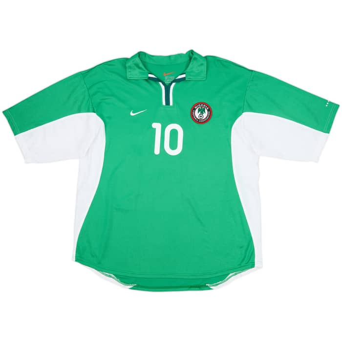 2000-01 Nigeria Home Shirt Okocha #10 - 9/10 - (L)