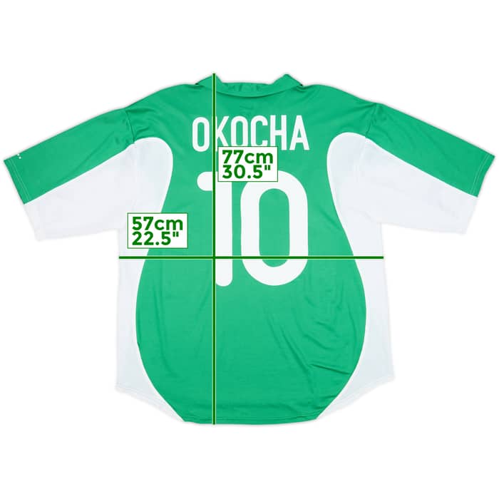 2000-01 Nigeria Home Shirt Okocha #10 - 9/10 - (L)