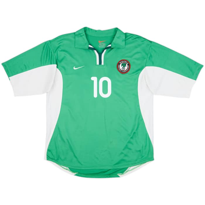 2000-01 Nigeria Home Shirt Okocha #10 - 7/10 - (M)
