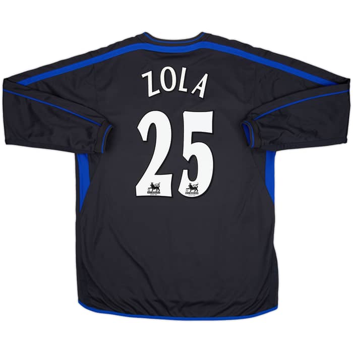 2002-04 Chelsea Away L/S Shirt Zola #25 - 9/10 - (XL)
