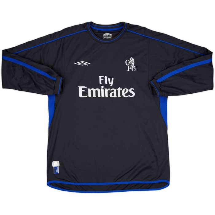 2002-04 Chelsea Away L/S Shirt Zola #25 - 9/10 - (XL)