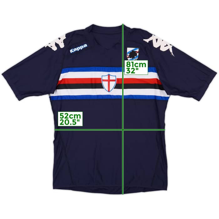2010-11 Sampdoria Third Shirt - 7/10 - (XXL)