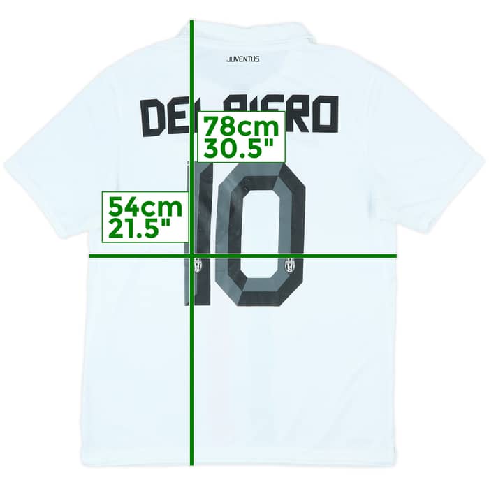 2010-12 Juventus Away Shirt Del Piero #10 - 6/10 - (L)