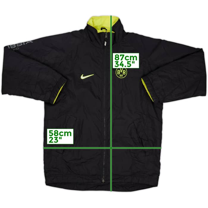 1997-98 Borussia Dortmund Nike Reversible Padded Bench Coat - 7/10 - (S)