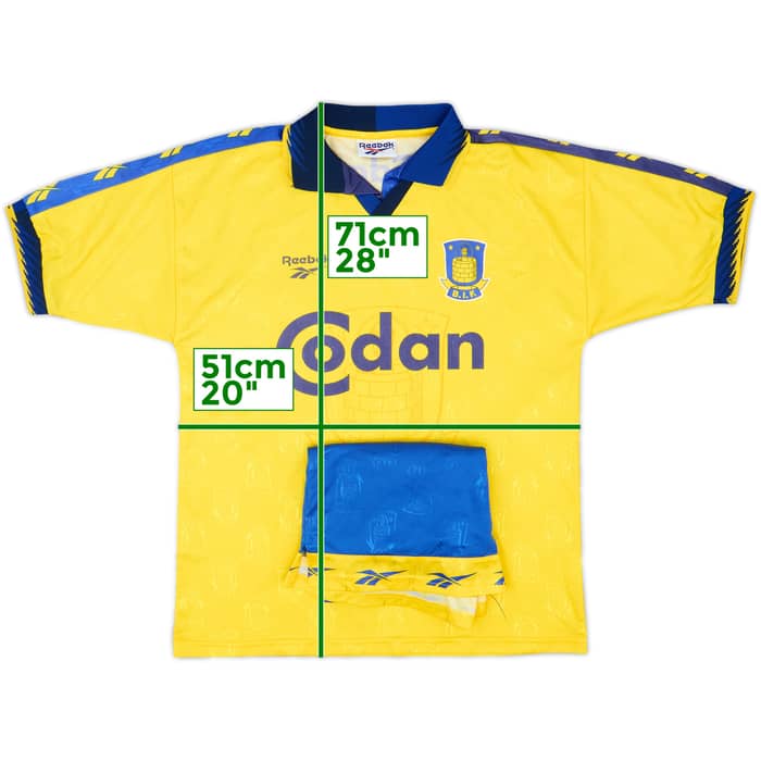 1997-98 Brondby Home Shirt & Shorts - 9/10 - (S/M)