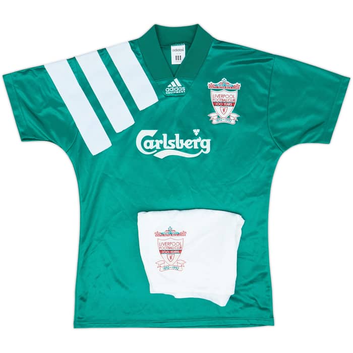 1992-93 Liverpool Centenary Away Shirt & Shorts - 9/10 - (S)
