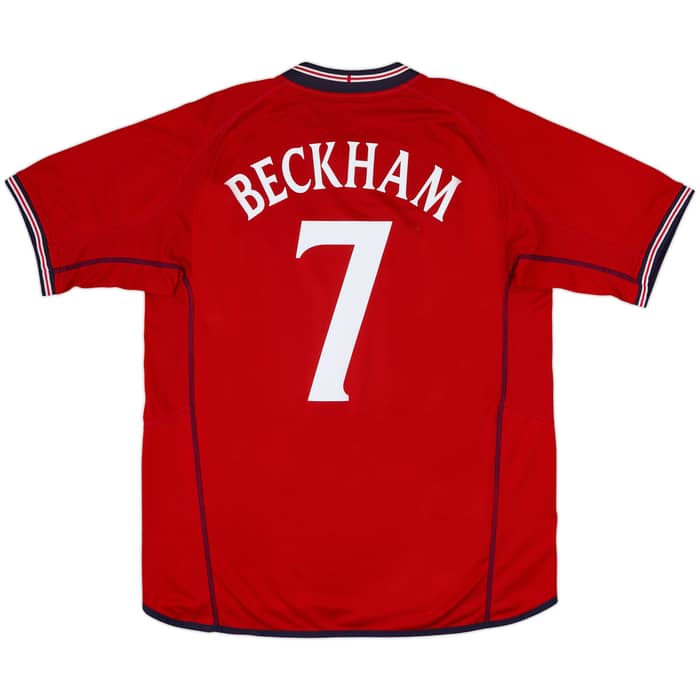 2002-04 England Away Shirt Beckham #7 - 6/10 - (XXL)