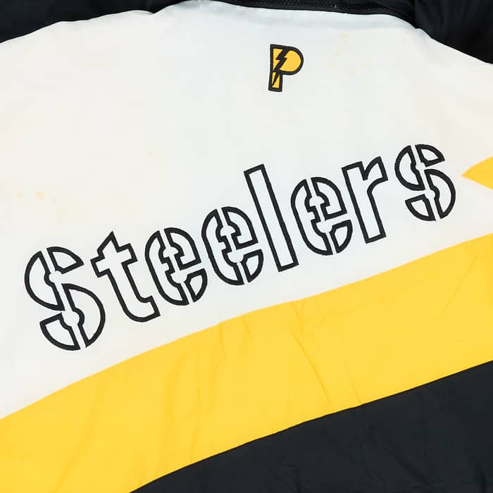 1990s Pittsburgh Steelers Pro Player Longline Rain Coat - 8/10 - (S)