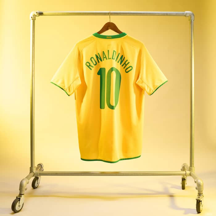 2008-10 Brasil Camiseta Local Ronaldinho #10 - 8/10 - (S)