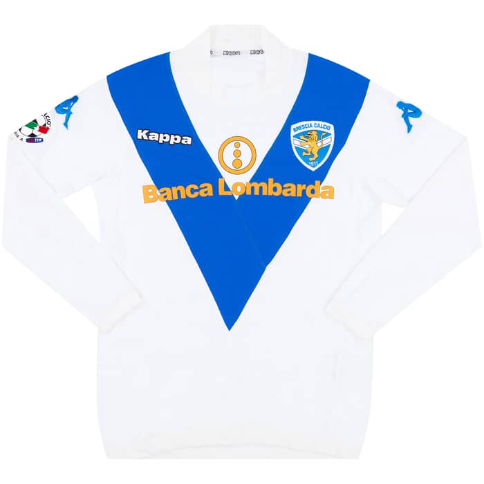 2004-05 Brescia Match Issue Away L/S Shirt Rossini #28