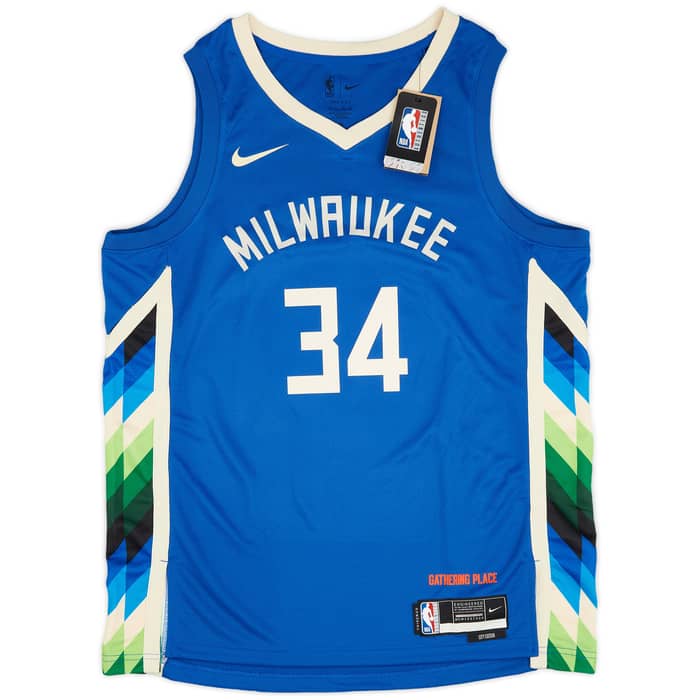 2022-23 Milwaukee Bucks Antetokounmpo #34 Nike Swingman Alternate Jersey (XL)