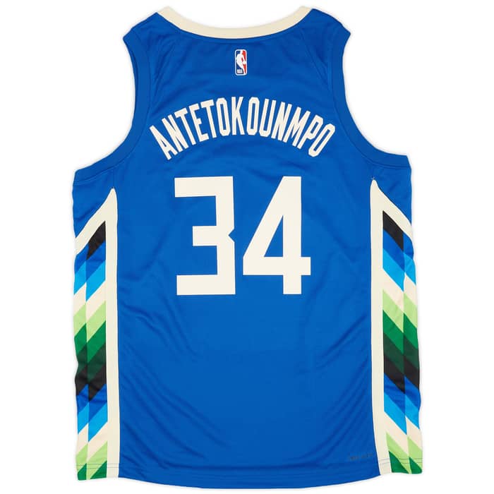 2022-23 Milwaukee Bucks Antetokounmpo #34 Nike Swingman Alternate Jersey (XL)