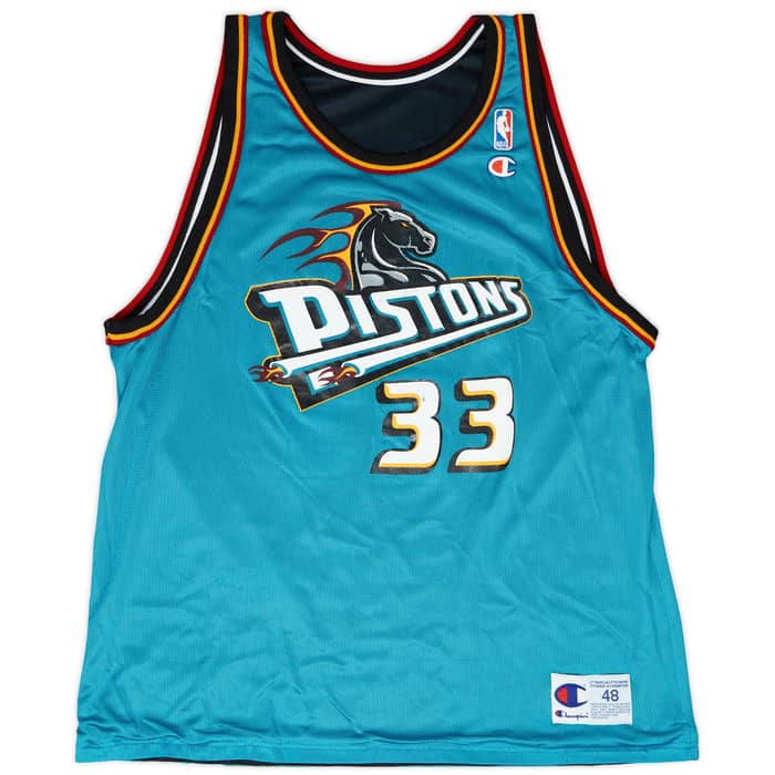 1997-98 Chicago Bulls/Detroit Pistons Jordan #23/Hill #33 Champion Jersey (Reversible) XL