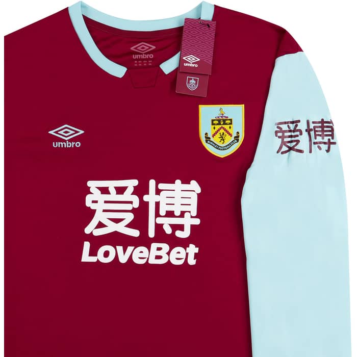 2019-20 Burnley Home L/S Shirt - NEW