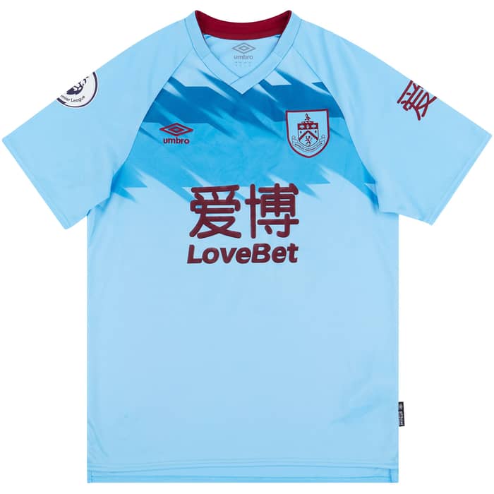 2019-20 Burnley Match Issue Away Shirt Brady #12