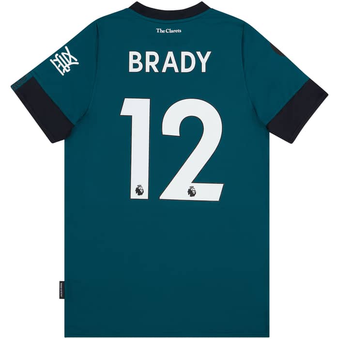 2019-20 Burnley Match Issue Third Shirt Brady #12