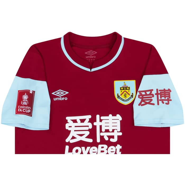 2020-21 Burnley Match Issue FA Cup Home Shirt Cork #4
