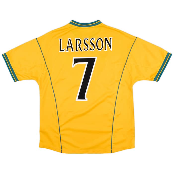 2000-02 Celtic Away Shirt Larsson #7 - 6/10 - (L)