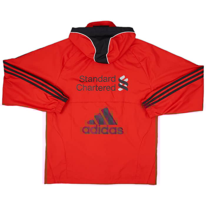 2010-11 Liverpool adidas Hooded Rain Jacket - 9/10 - (S)