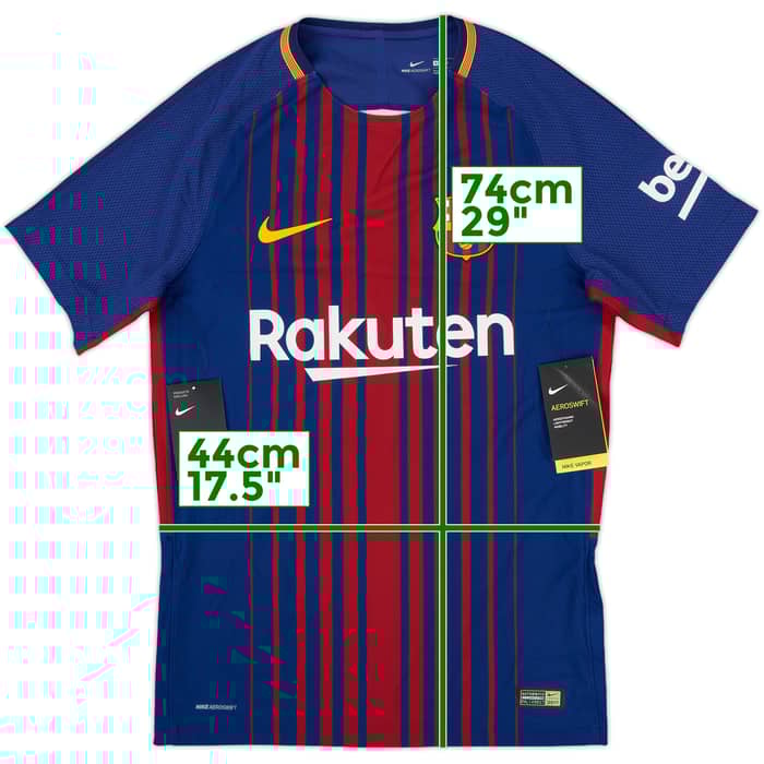 2017-18 Barcelona Player Issue Home Shirt Messi #10 (S)