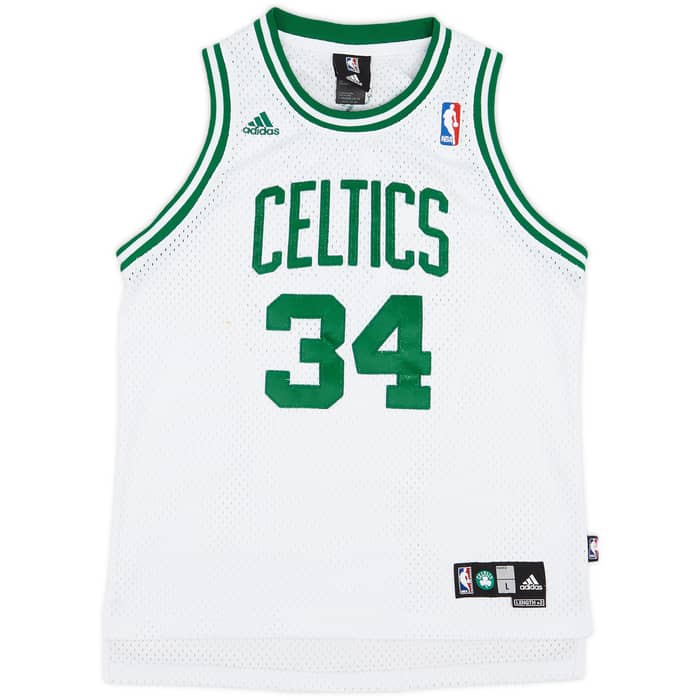 2006-10 Boston Celtics Pierce #34 adidas Swingman Home Jersey - 6/10 - (L.Boys)