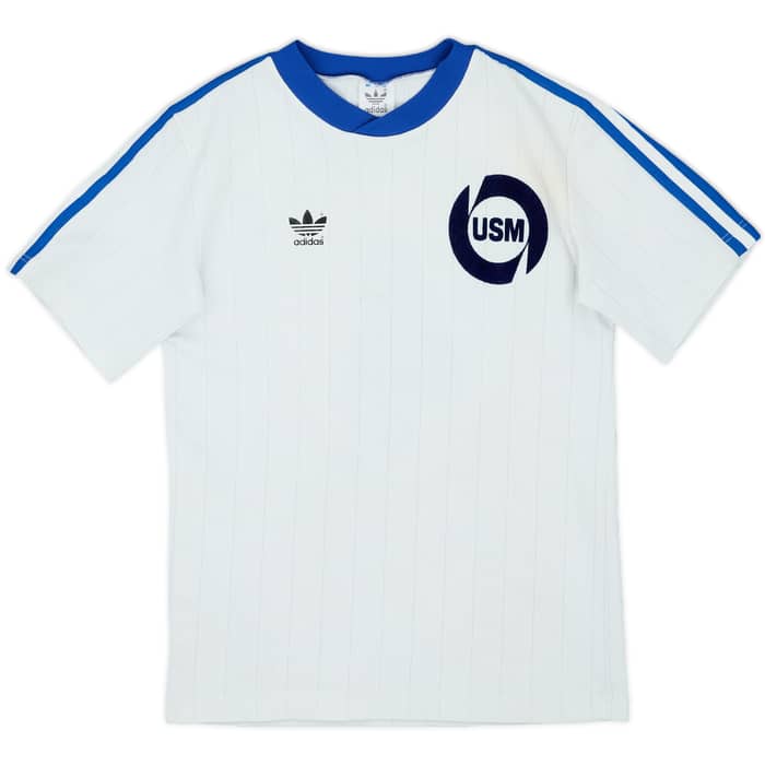 1980s adidas Template Shirt Weissenfels #4 - 6/10 - (XL.Boys)