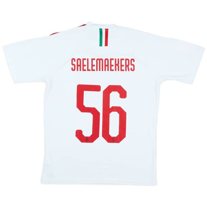2019-20 AC Milan Authentic Away Shirt Saelemaekers #56 - 5/10 - (M)