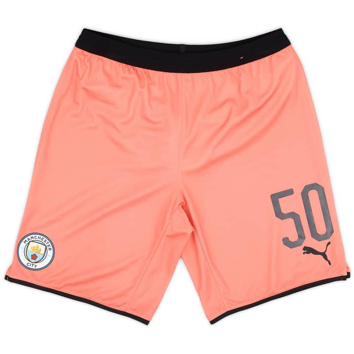 2019-20 Manchester City Player Issue Third Shorts # - 3/10