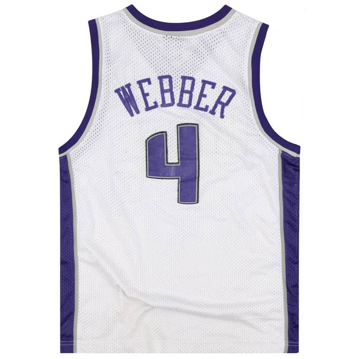 2002-04 Sacramento Kings Webber #4 Nike Swingman Jersey (Home) Y