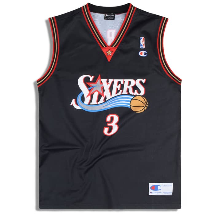 2000-06 Philadelphia 76ers Iverson #3 Champion Jersey (Away) Y