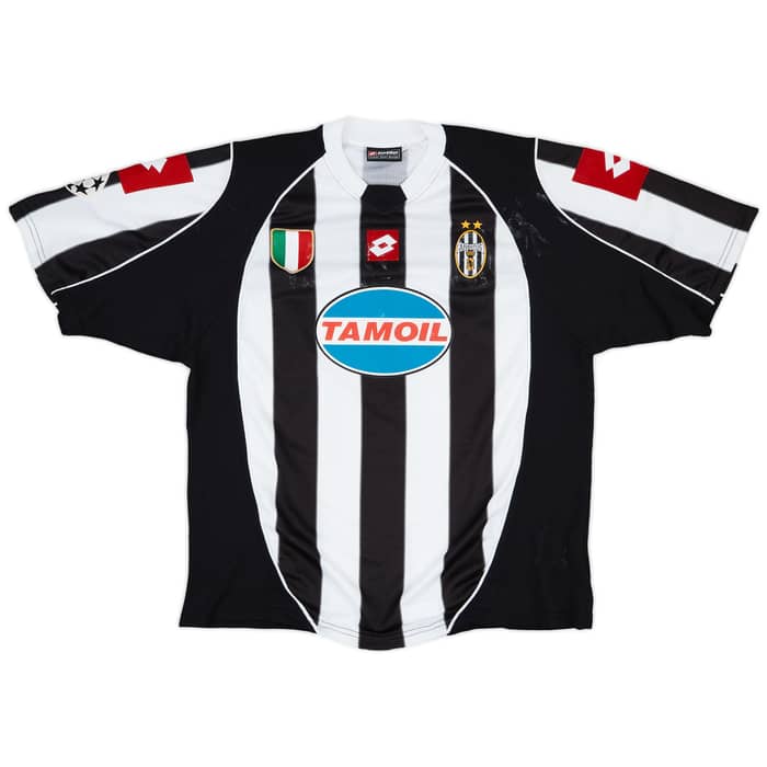 2002-03 Juventus Match Issue Champions League Home Shirt Birindelli #15