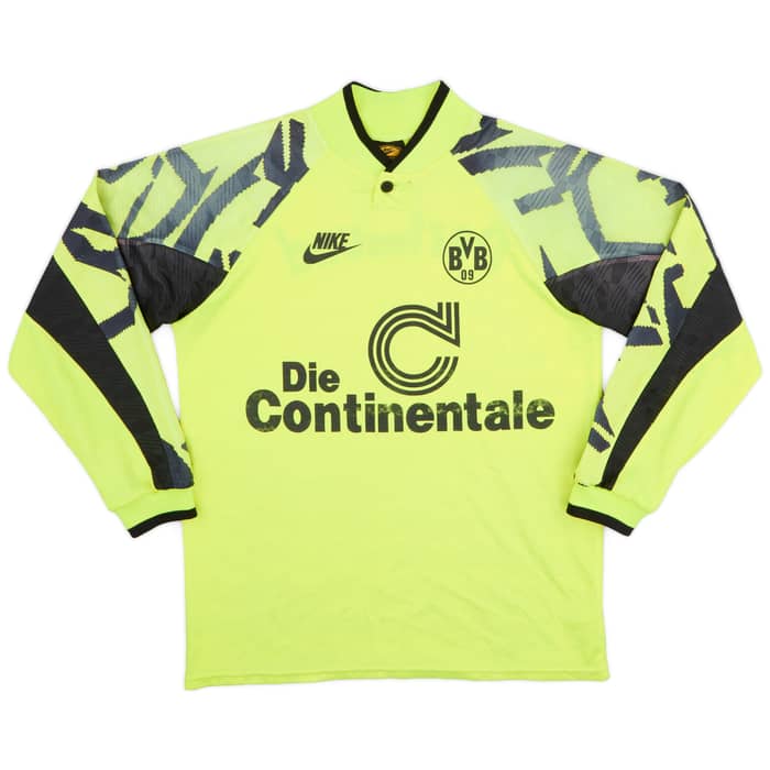 1991-92 Borussia Dortmund Home L/S Shirt - 5/10 - (M)