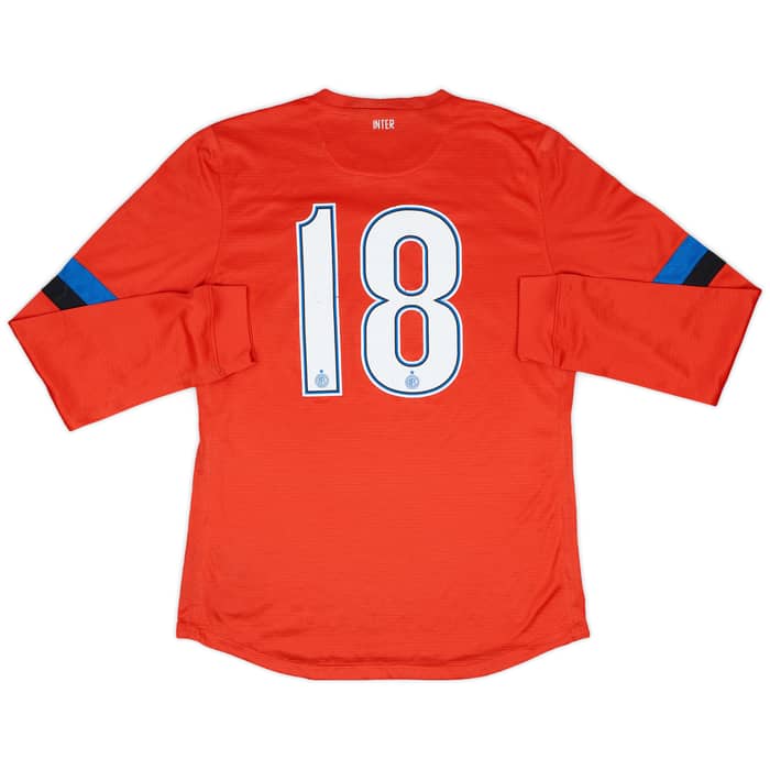 2012-13 Inter Milan Match Issue Away L/S Shirt #18
