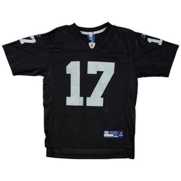 2008 Oakland Raiders Walker #17 Reebok On Field Home Jersey - 9/10 - (L.Boys)