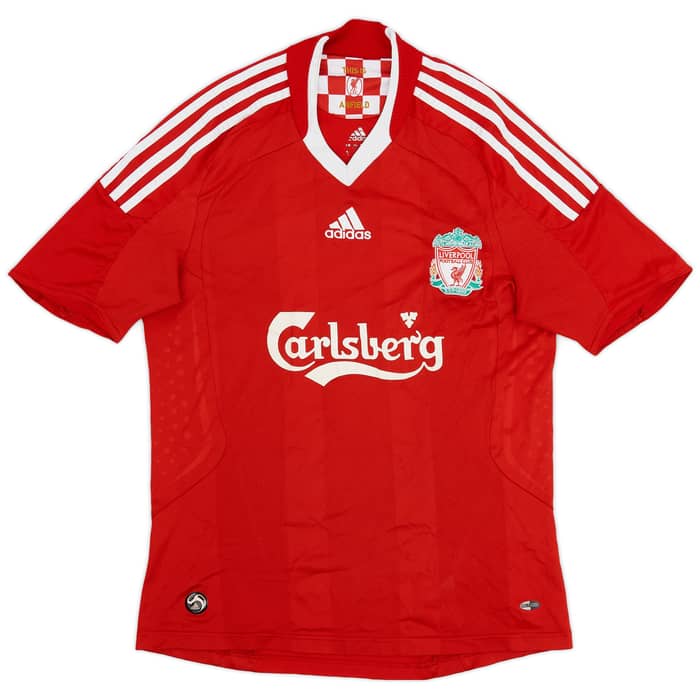 2008-10 Liverpool Home Shirt Gerrard #8 - 7/10 - (S)