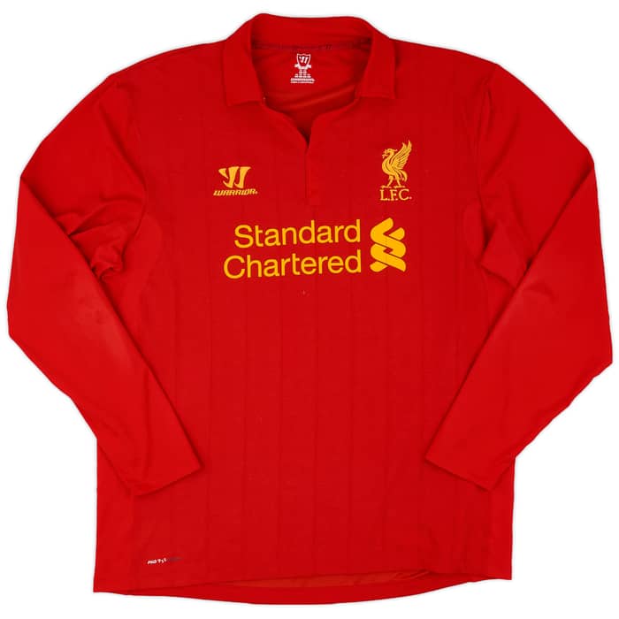 2012-13 Liverpool Home L/S Shirt Suarez #7 - 7/10 - (XXL)