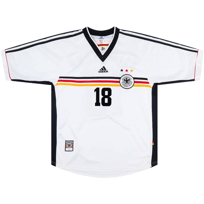 1998-00 Germany Home Shirt Klinsmann #18