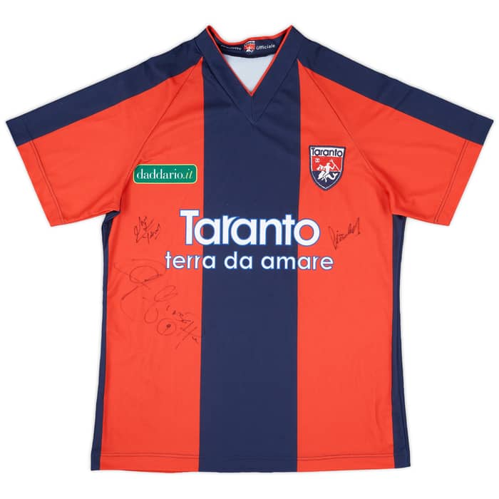 2009-10 Taranto Signed Home Shirt - 8/10 - (L)