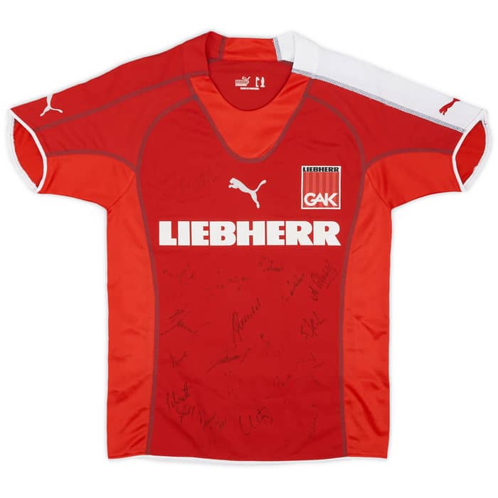 2005-06 Grazer AK Signed Home Shirt - 8/10 - (L.Boys)