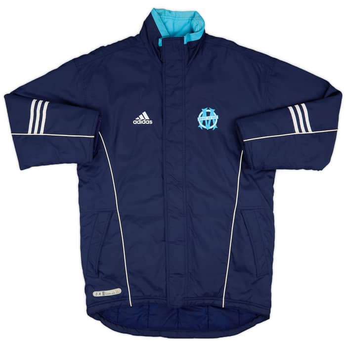 1999-00 Olympique Marseille adidas Bench Coat - 8/10 - (M)