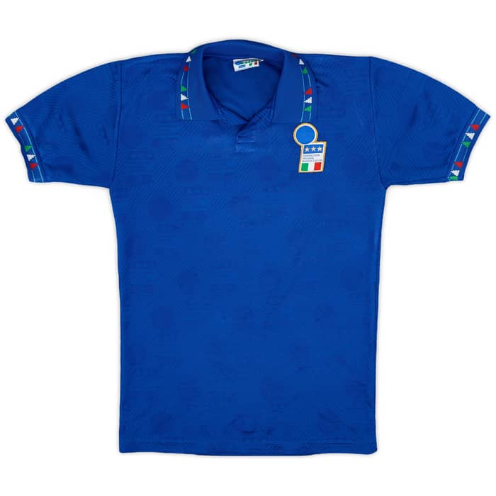 1994 Italy Home Shirt #10 - 4/10 - (M.Boys)