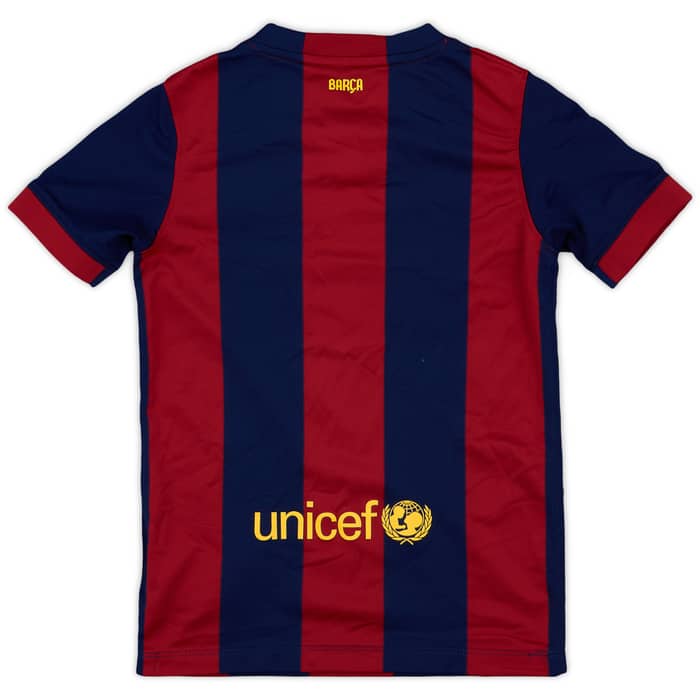 2014-15 Barcelona Home Shirt - 8/10 - (S.Boys)
