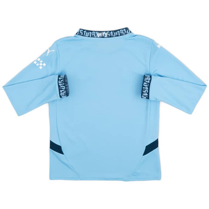 2024-25 Manchester City Home L/S Shirt (KIDS)