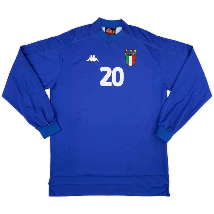 1998-99 Italy Home L/S Shirt Totti #20 - 7/10 - (XXL)