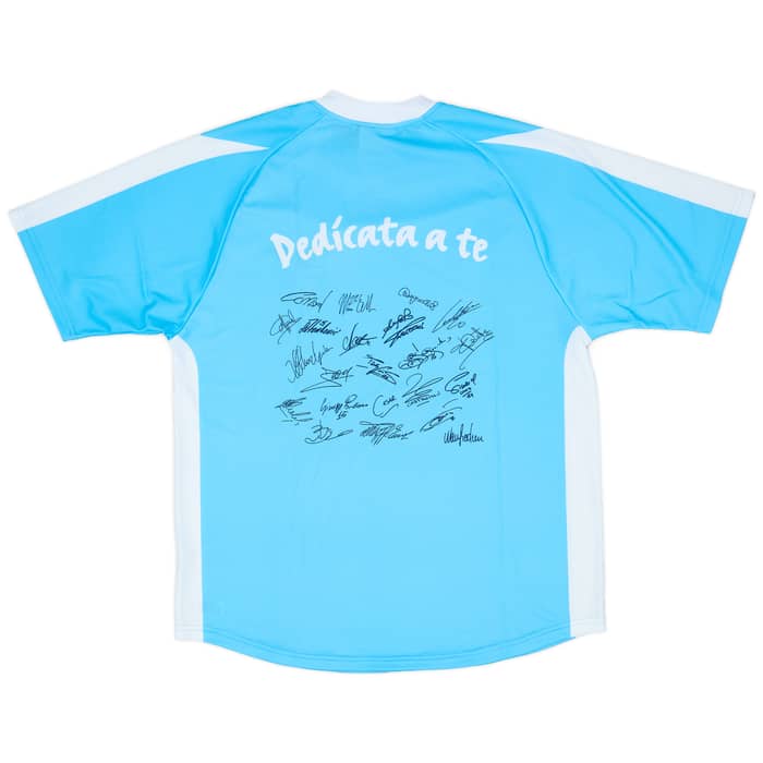 2003-04 Lazio 'Signed' Basic Home Shirt (L)