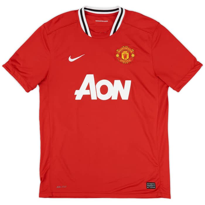 2011-12 Manchester United Home Shirt Evra #3 - 6/10 - (L)