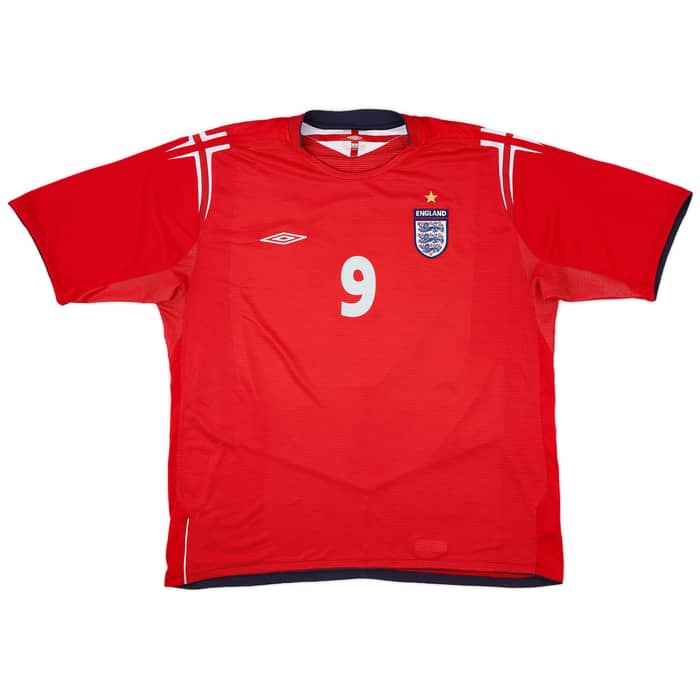 2004-06 England Away Shirt Rooney #9 - 9/10 - (XXL)
